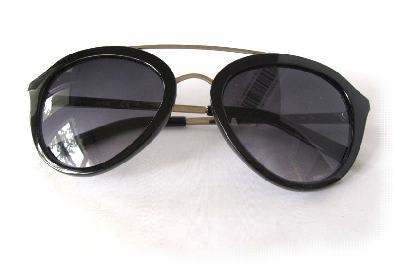 New GUESS GF0310 Black//Purple Womens Sunglasses $75.00